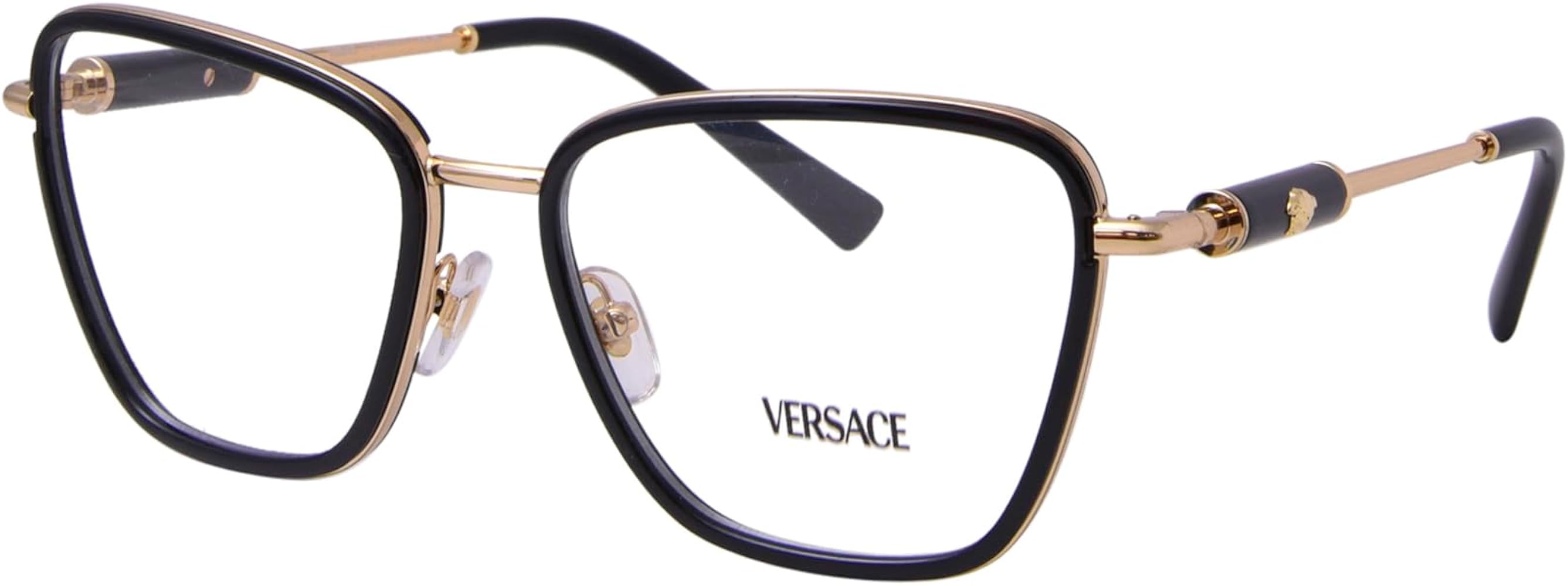 Versace Eyeglasses VE 1292 1438 Black at Amazon Women's Clothing store